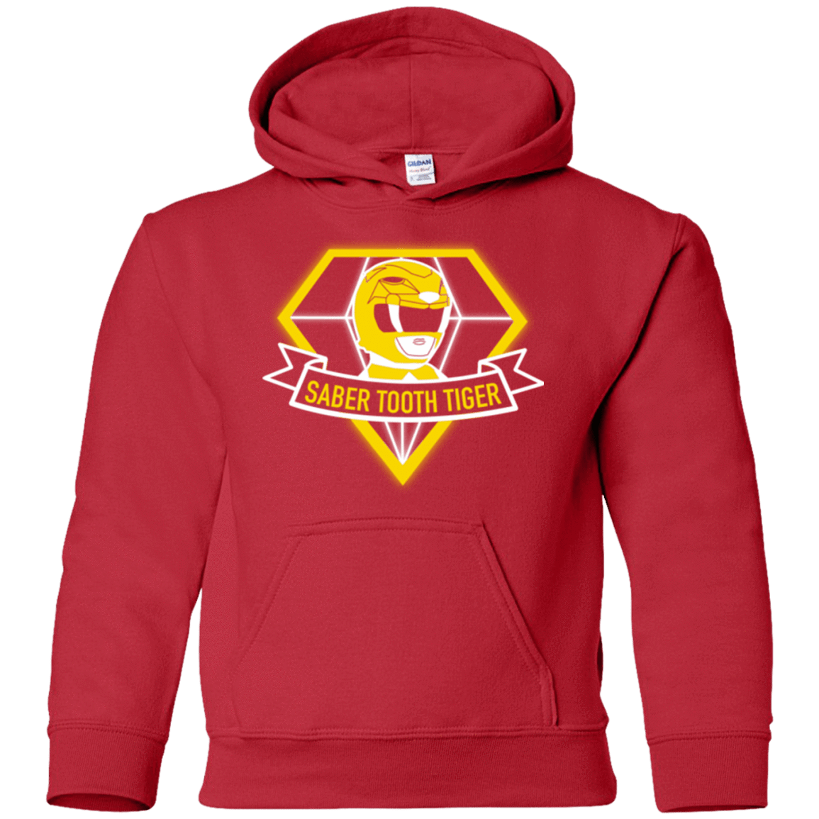 Sweatshirts Red / YS Saber Tooth Tiger Youth Hoodie