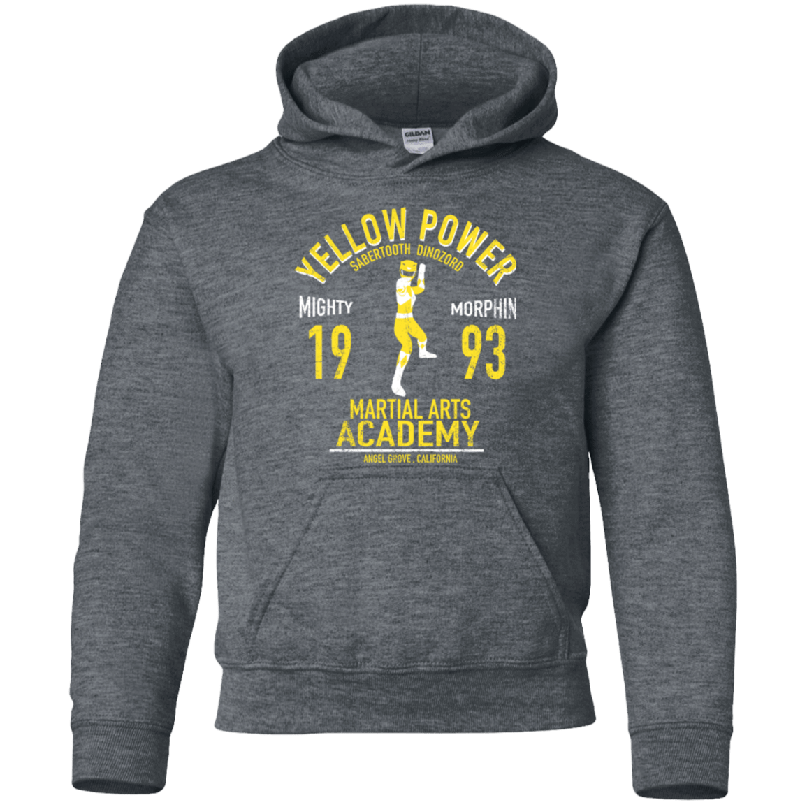 Sweatshirts Dark Heather / YS Sabertooth Ranger Youth Hoodie