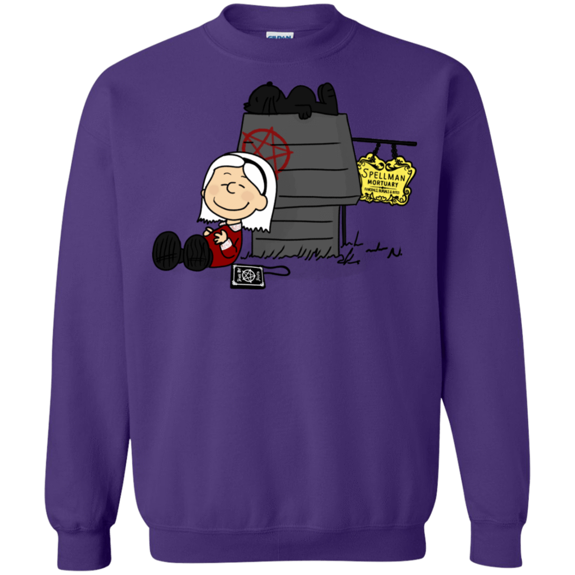 Sweatshirts Purple / S Sabrina Brown Crewneck Sweatshirt