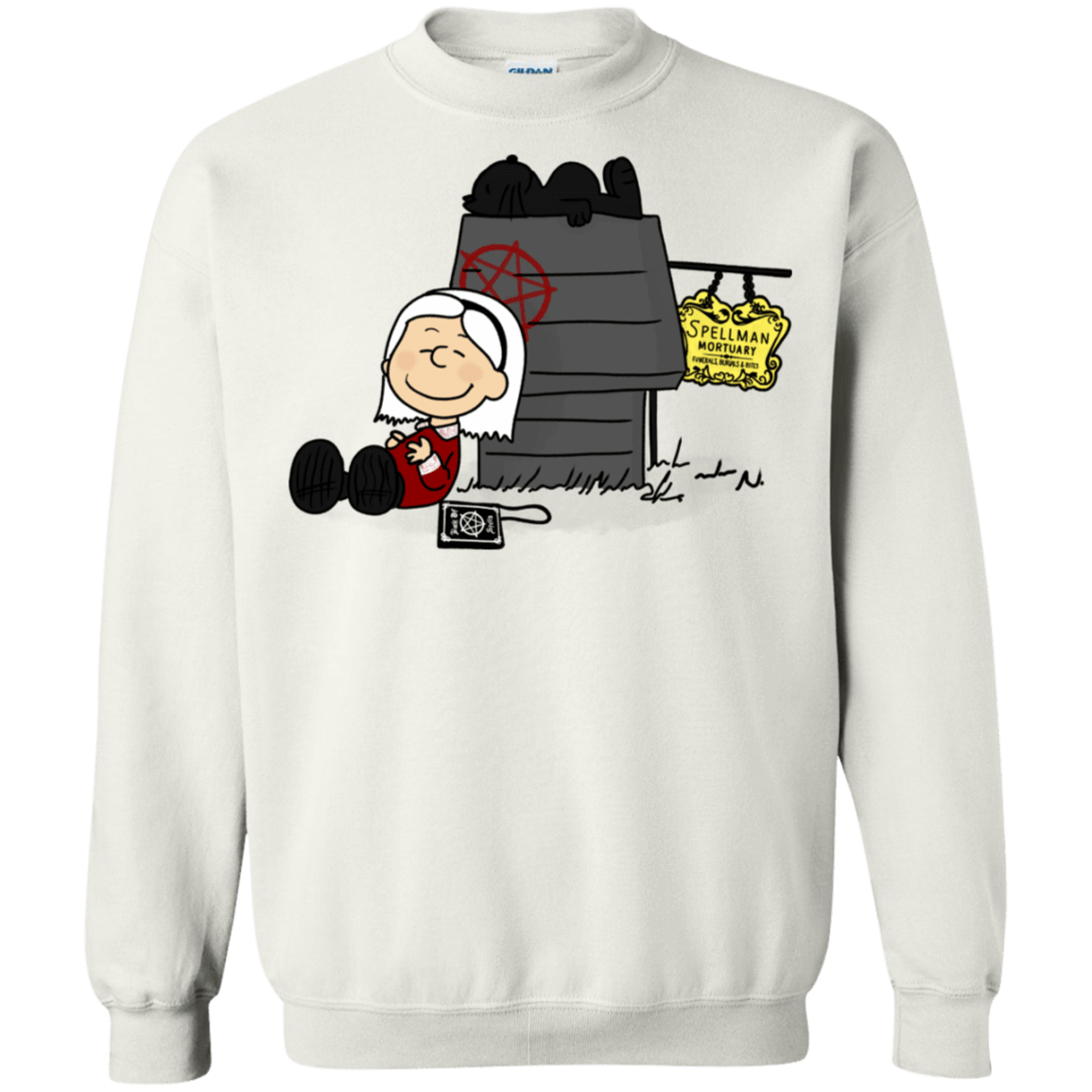 Sweatshirts White / S Sabrina Brown Crewneck Sweatshirt