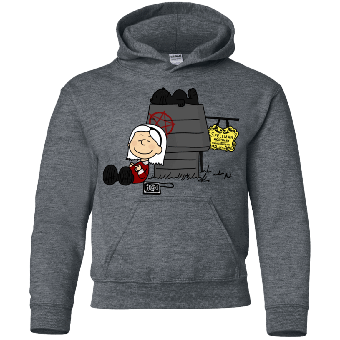 Sweatshirts Dark Heather / YS Sabrina Brown Youth Hoodie