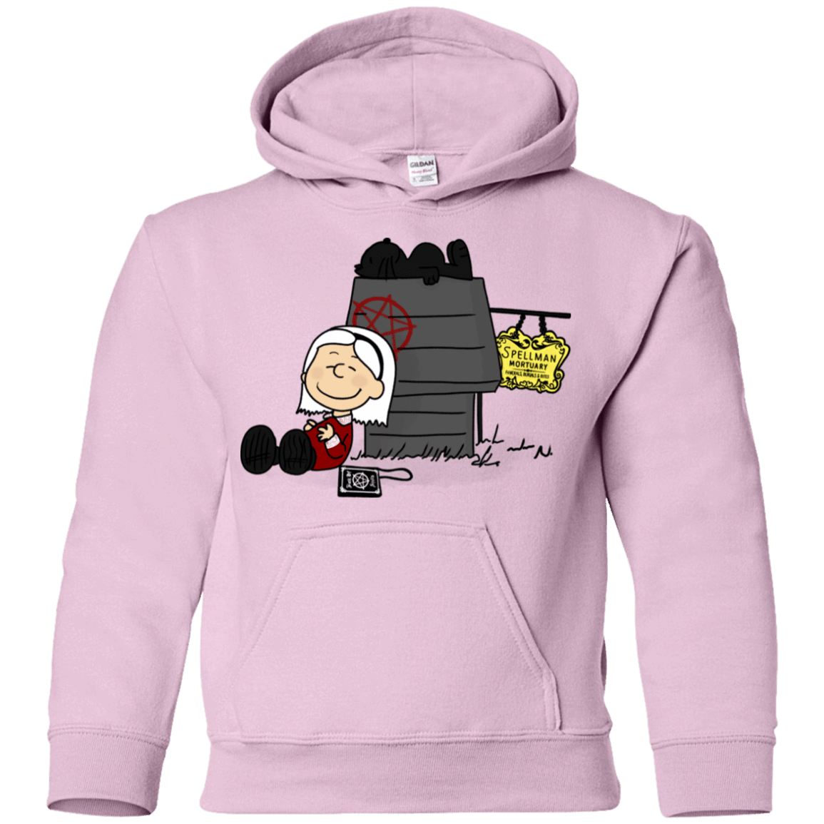 Sweatshirts Light Pink / YS Sabrina Brown Youth Hoodie
