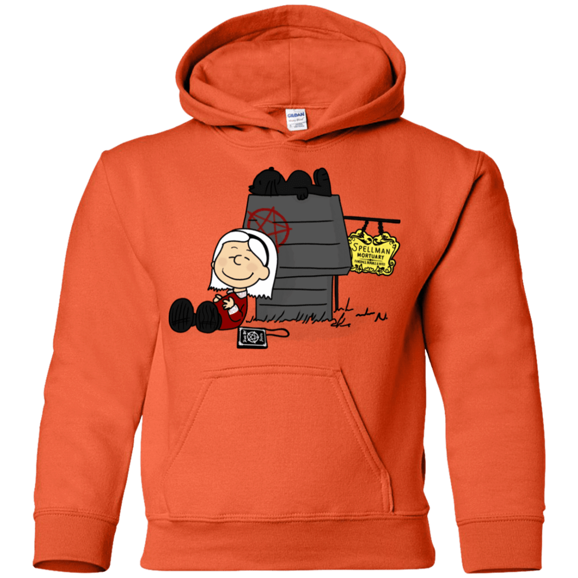 Sweatshirts Orange / YS Sabrina Brown Youth Hoodie