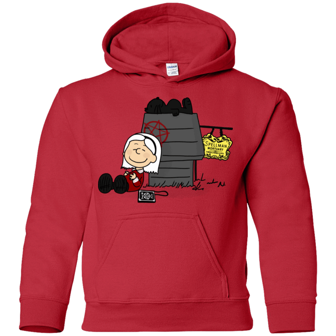 Sweatshirts Red / YS Sabrina Brown Youth Hoodie