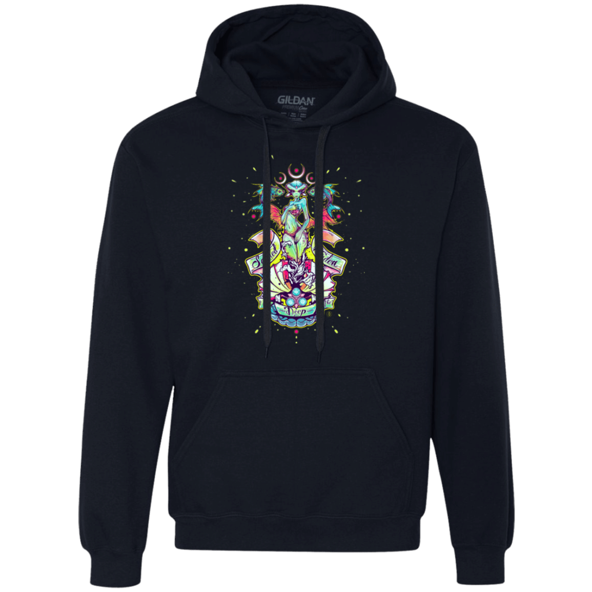 Sweatshirts Navy / Small Sacred Maiden of the Deep Premium Fleece Hoodie