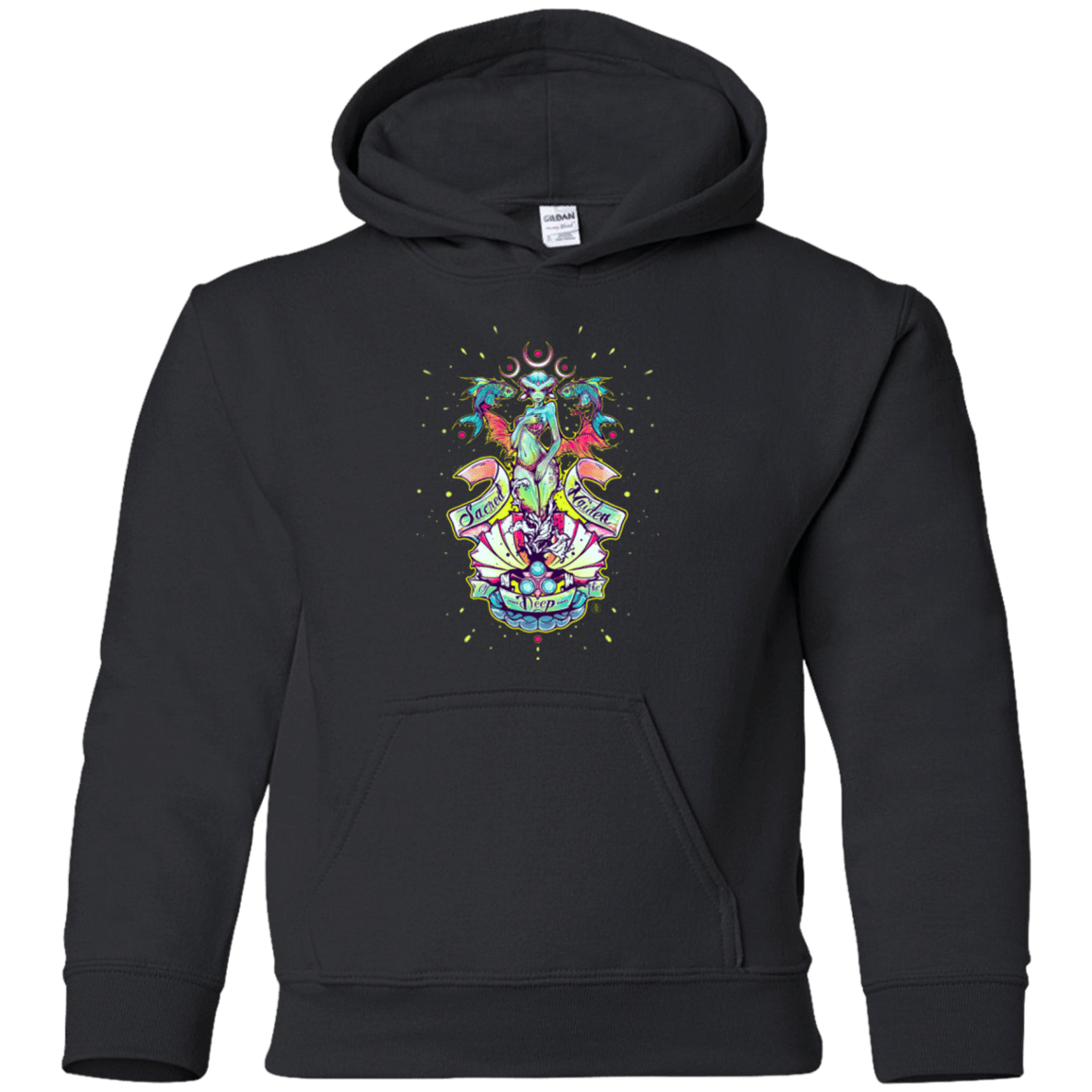 Sweatshirts Black / YS Sacred Maiden of the Deep Youth Hoodie