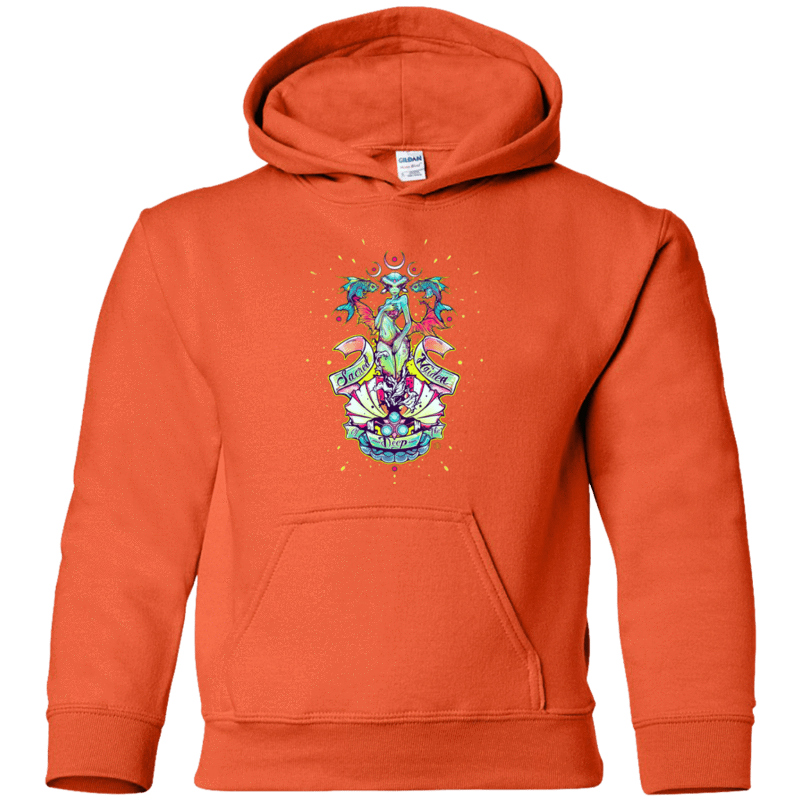 Sweatshirts Orange / YS Sacred Maiden of the Deep Youth Hoodie