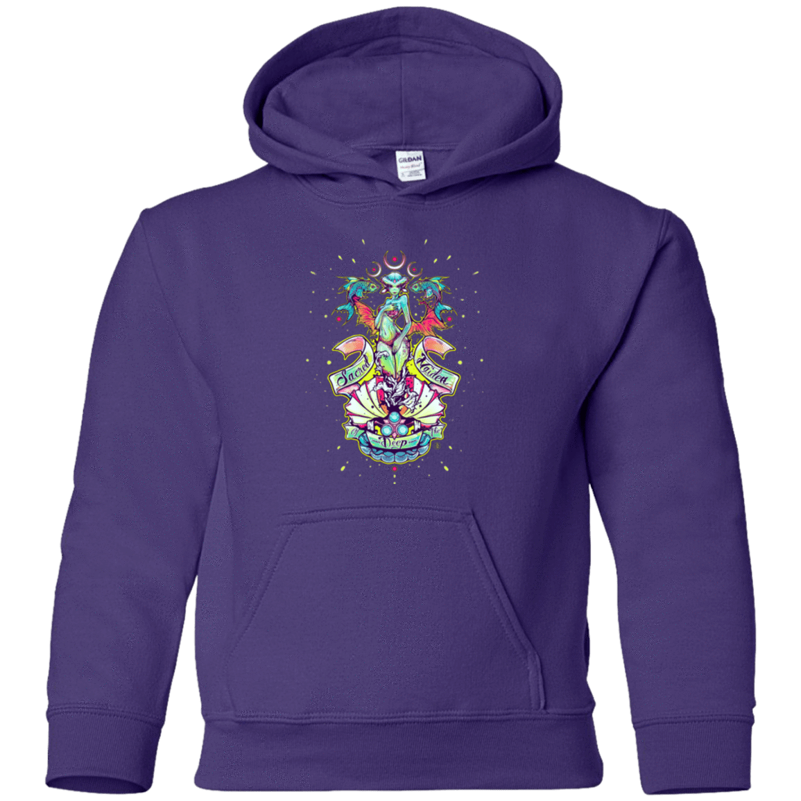 Sweatshirts Purple / YS Sacred Maiden of the Deep Youth Hoodie