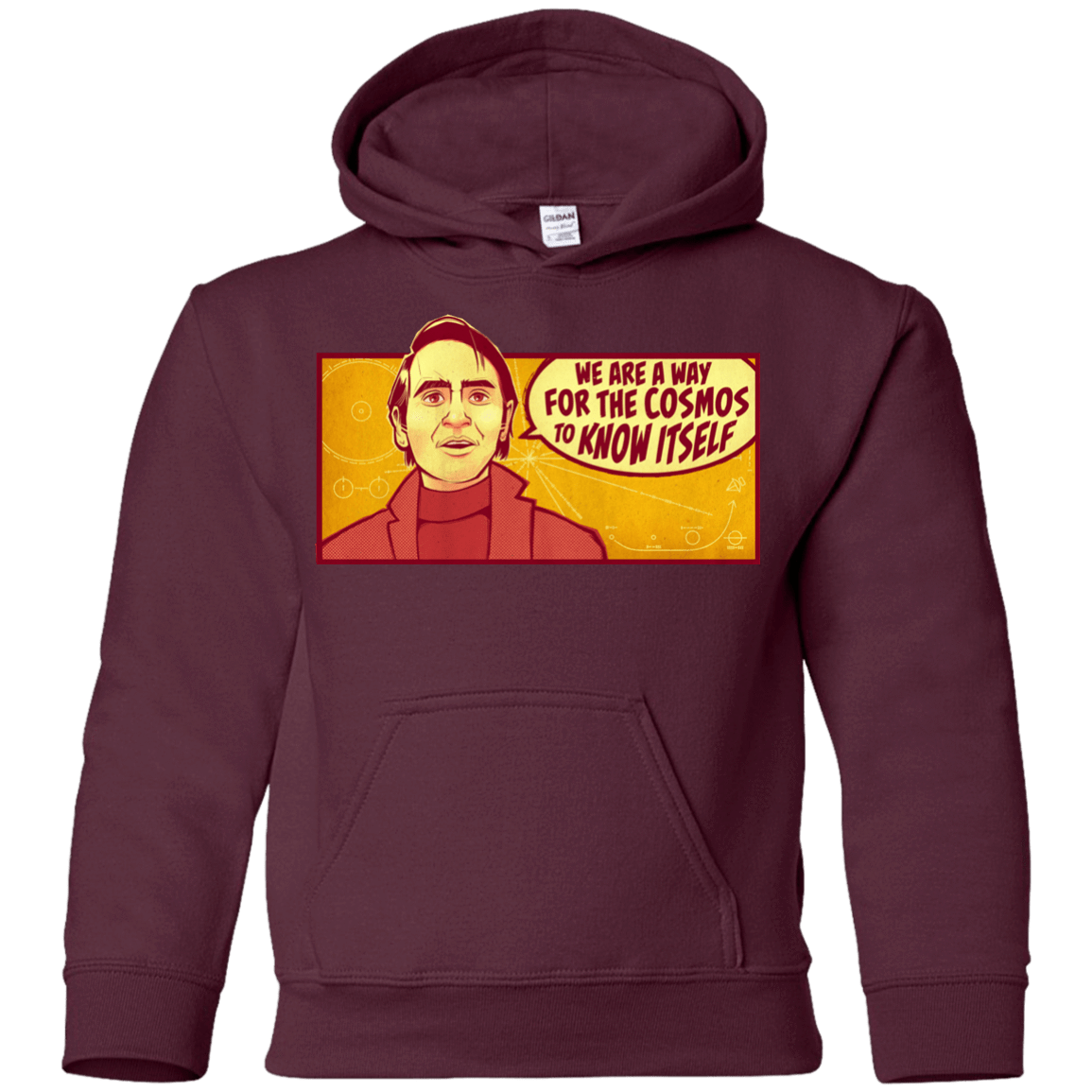 Sweatshirts Maroon / YS SAGAN Cosmos Youth Hoodie