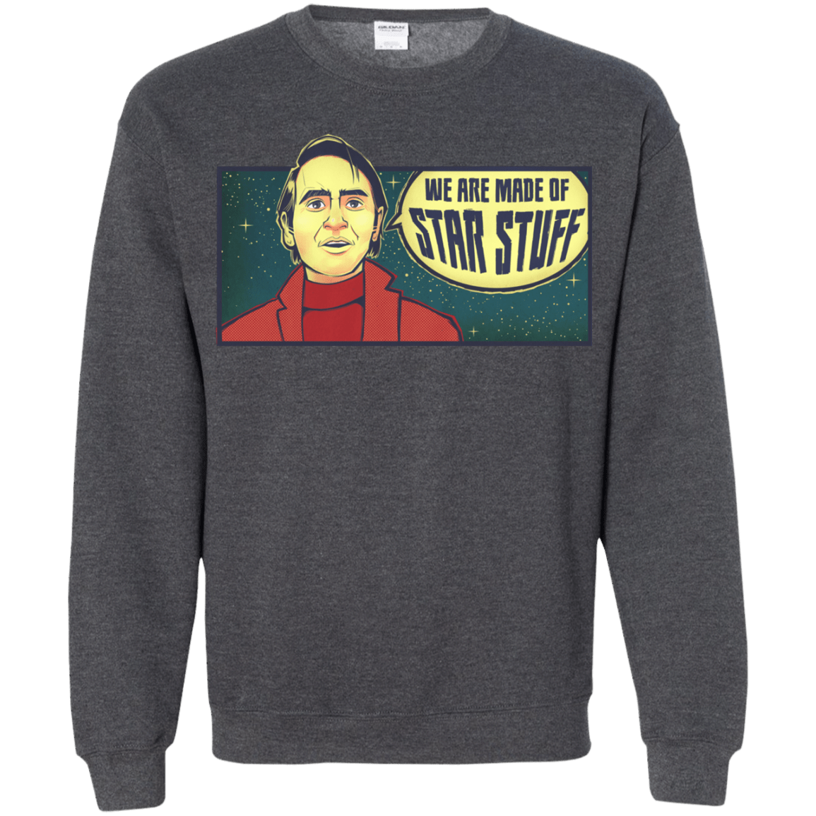 Sweatshirts Dark Heather / S SAGAN Star Stuff Crewneck Sweatshirt