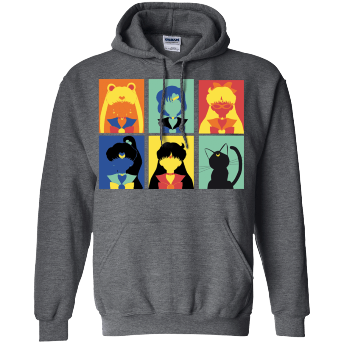 Sweatshirts Dark Heather / Small Sailor pop Pullover Hoodie