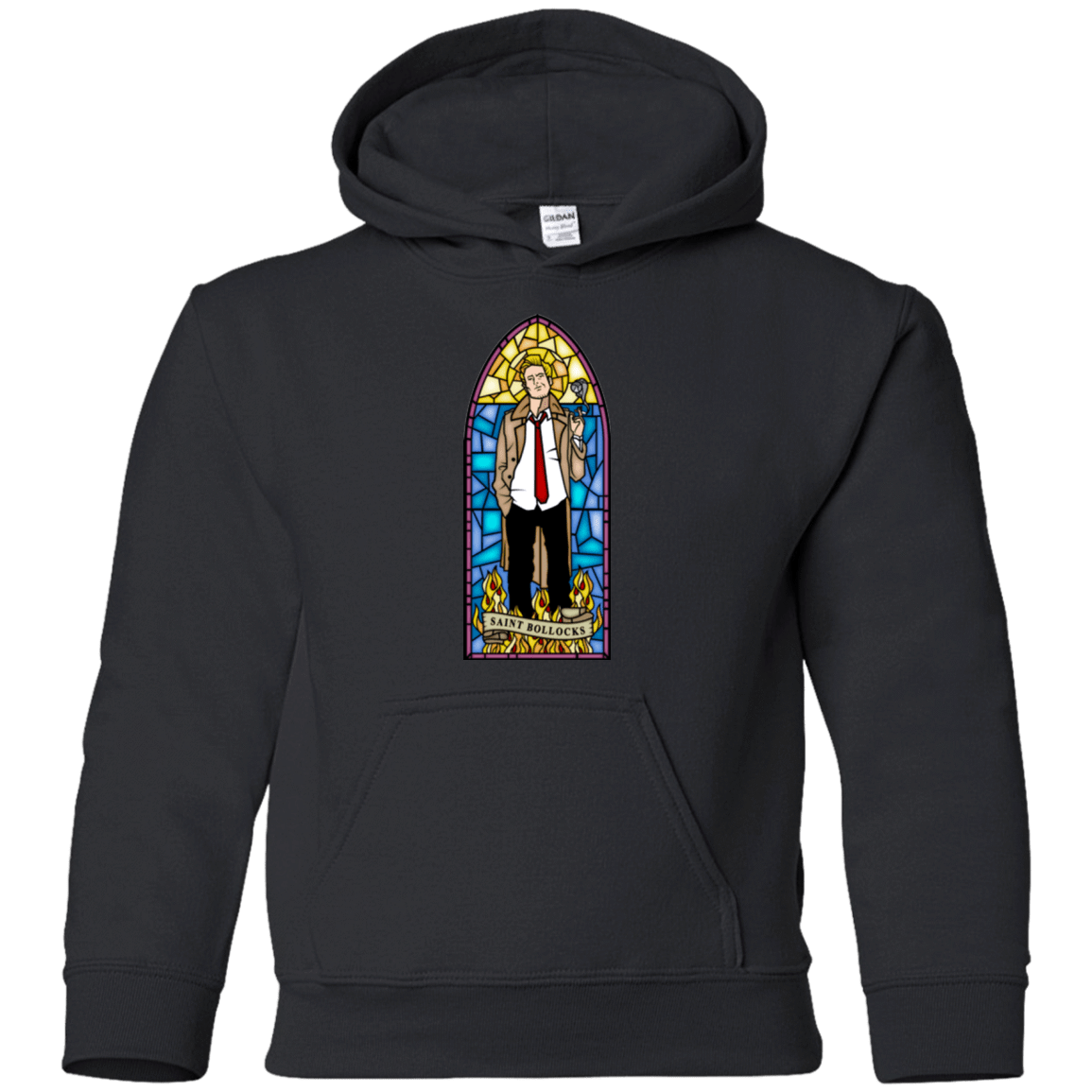 Sweatshirts Black / YS Saint Bollocks Youth Hoodie