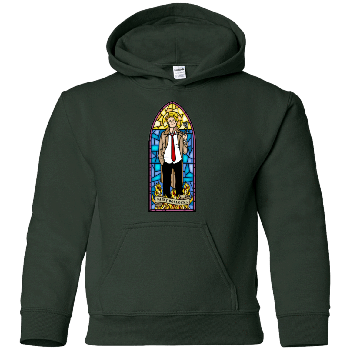 Sweatshirts Forest Green / YS Saint Bollocks Youth Hoodie