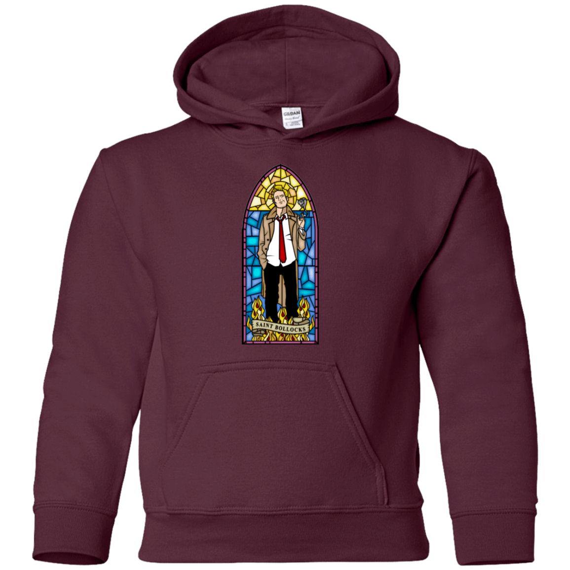 Sweatshirts Maroon / YS Saint Bollocks Youth Hoodie