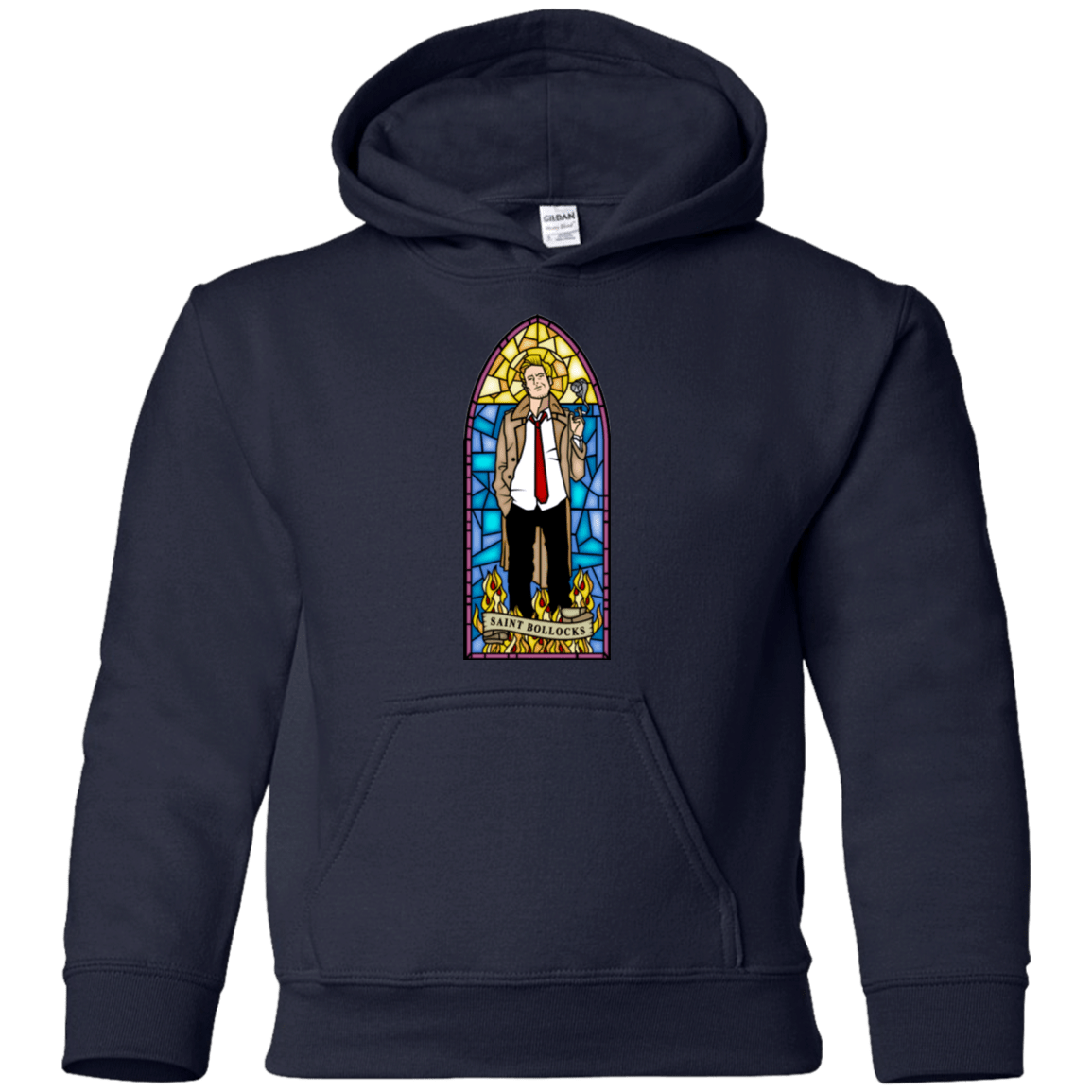 Sweatshirts Navy / YS Saint Bollocks Youth Hoodie