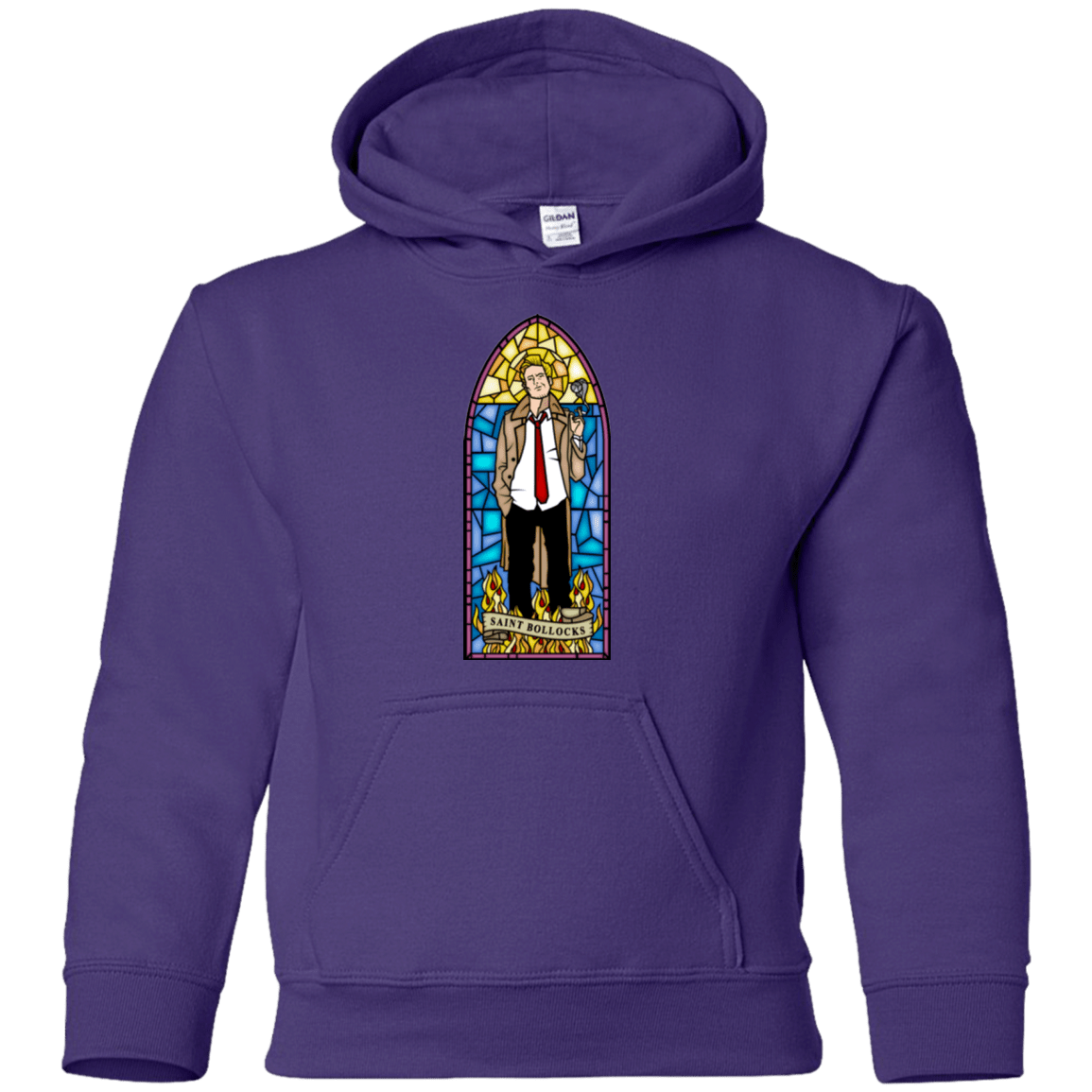 Sweatshirts Purple / YS Saint Bollocks Youth Hoodie