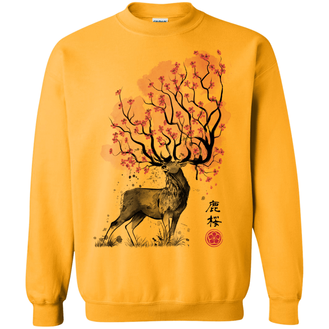 Sweatshirts Gold / S Sakura Deer Crewneck Sweatshirt