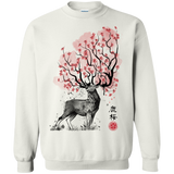 Sweatshirts White / S Sakura Deer Crewneck Sweatshirt