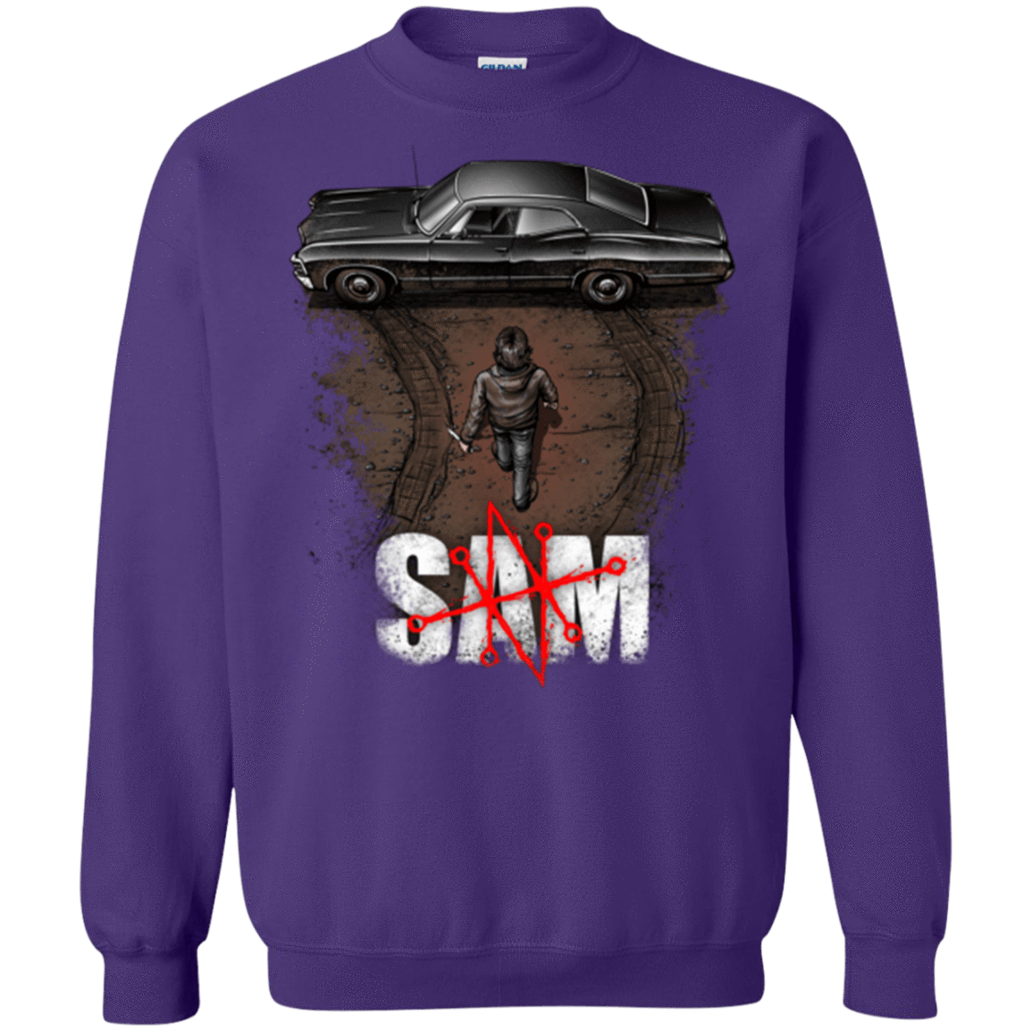 Sweatshirts Purple / Small Sam Crewneck Sweatshirt