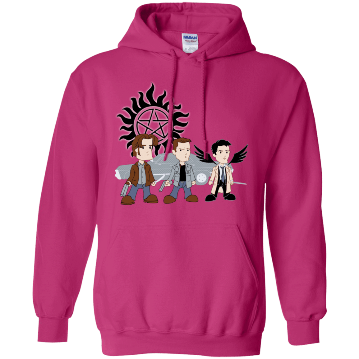 Sweatshirts Heliconia / S Sam, Dean and Cas Pullover Hoodie