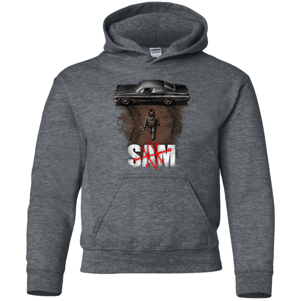 Sweatshirts Dark Heather / YS Sam Youth Hoodie