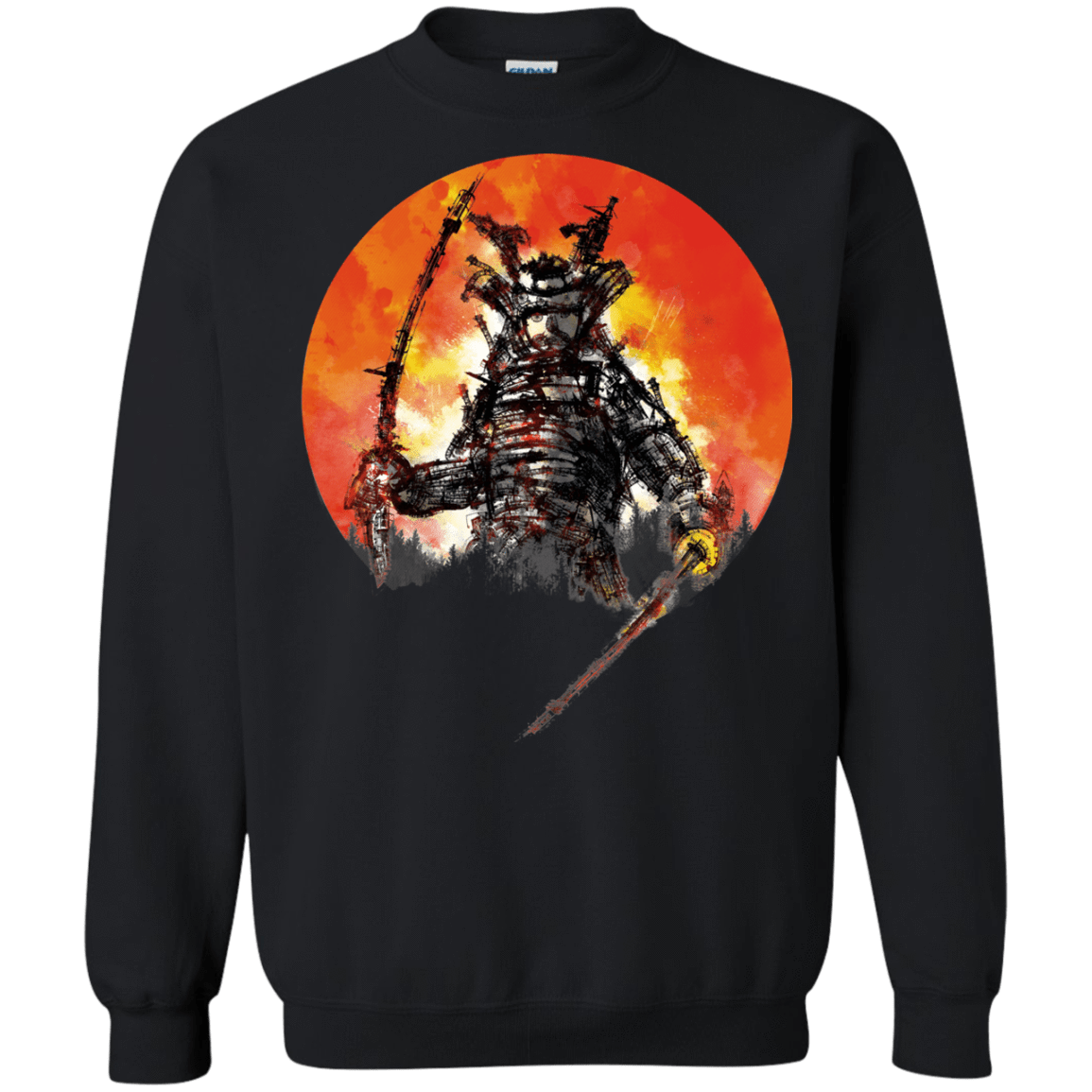 Sweatshirts Black / S Samurai Bot Crewneck Sweatshirt