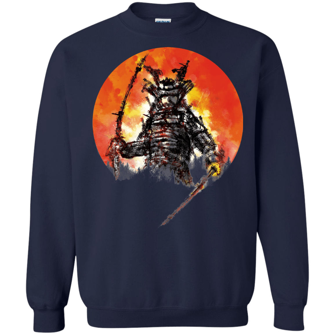 Sweatshirts Navy / S Samurai Bot Crewneck Sweatshirt