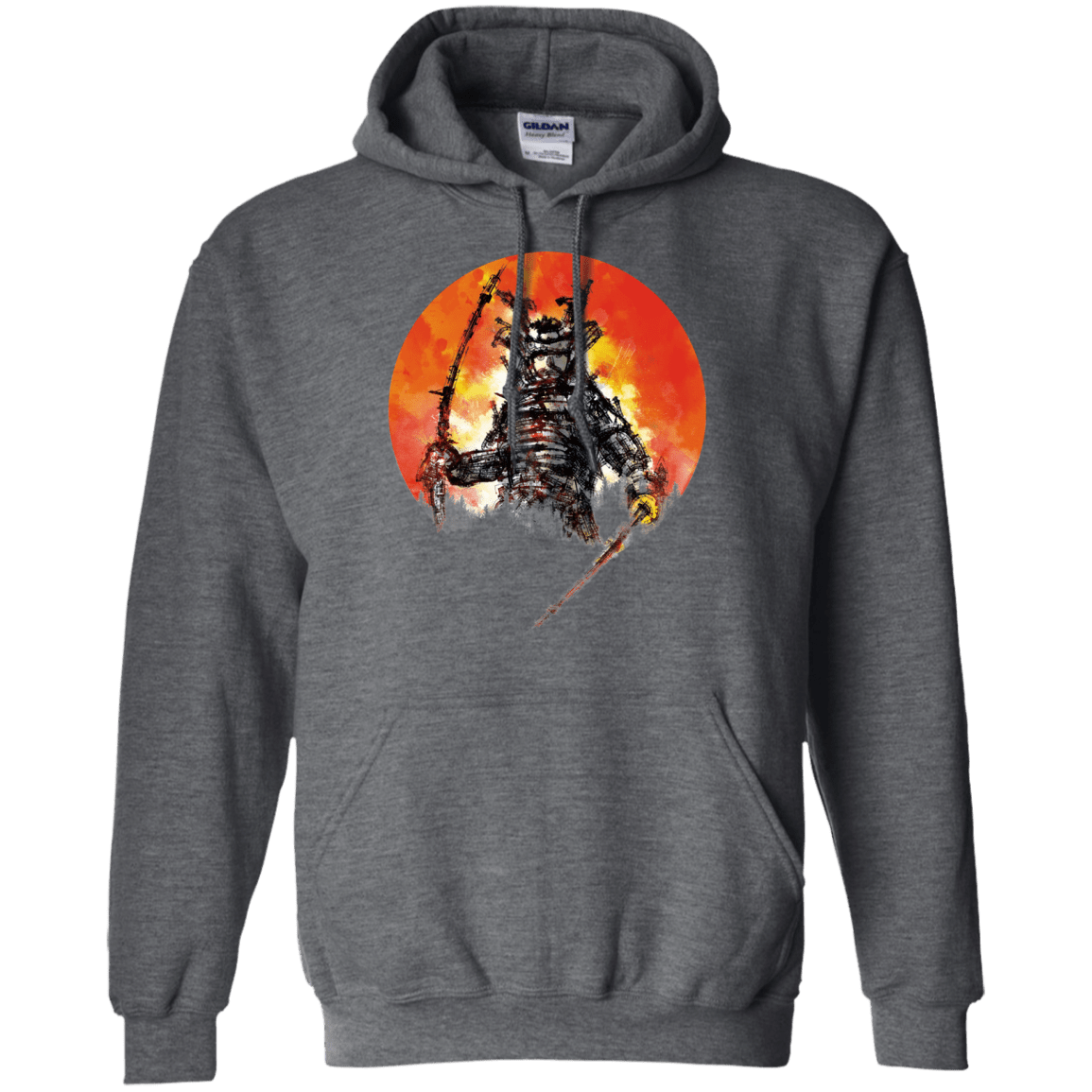 Sweatshirts Dark Heather / S Samurai Bot Pullover Hoodie