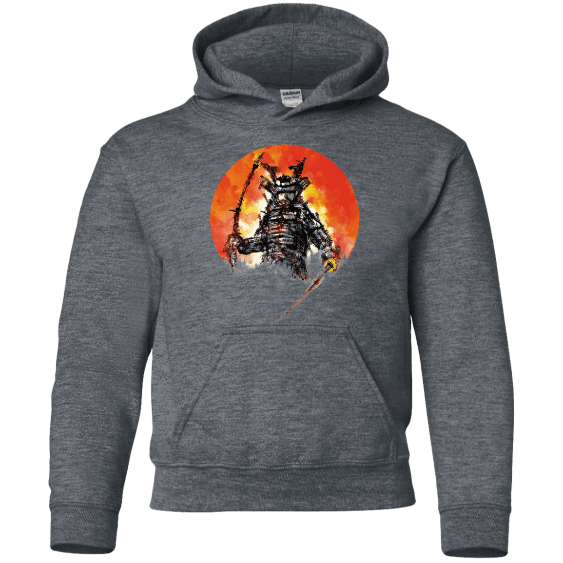 Sweatshirts Dark Heather / YS Samurai Bot Youth Hoodie