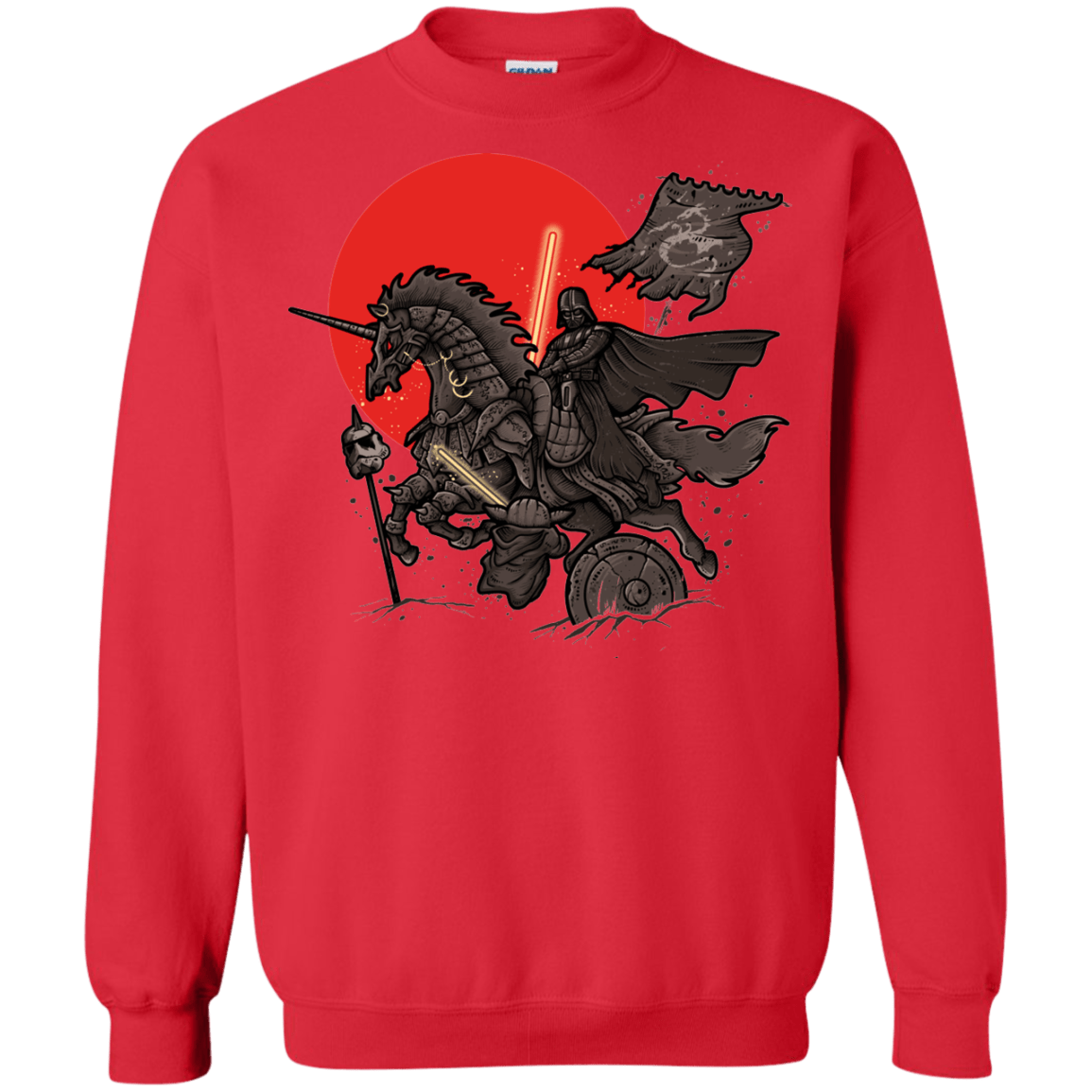 Sweatshirts Red / Small SAMURAI GALAXY Crewneck Sweatshirt