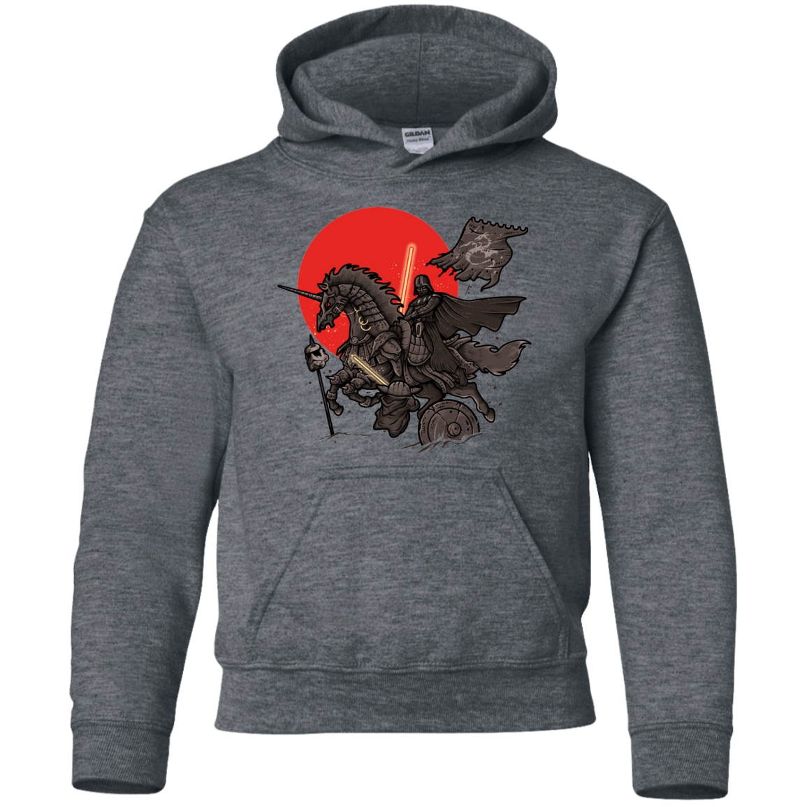 Sweatshirts Dark Heather / YS SAMURAI GALAXY Youth Hoodie