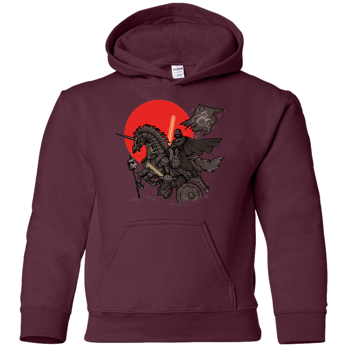 Sweatshirts Maroon / YS SAMURAI GALAXY Youth Hoodie
