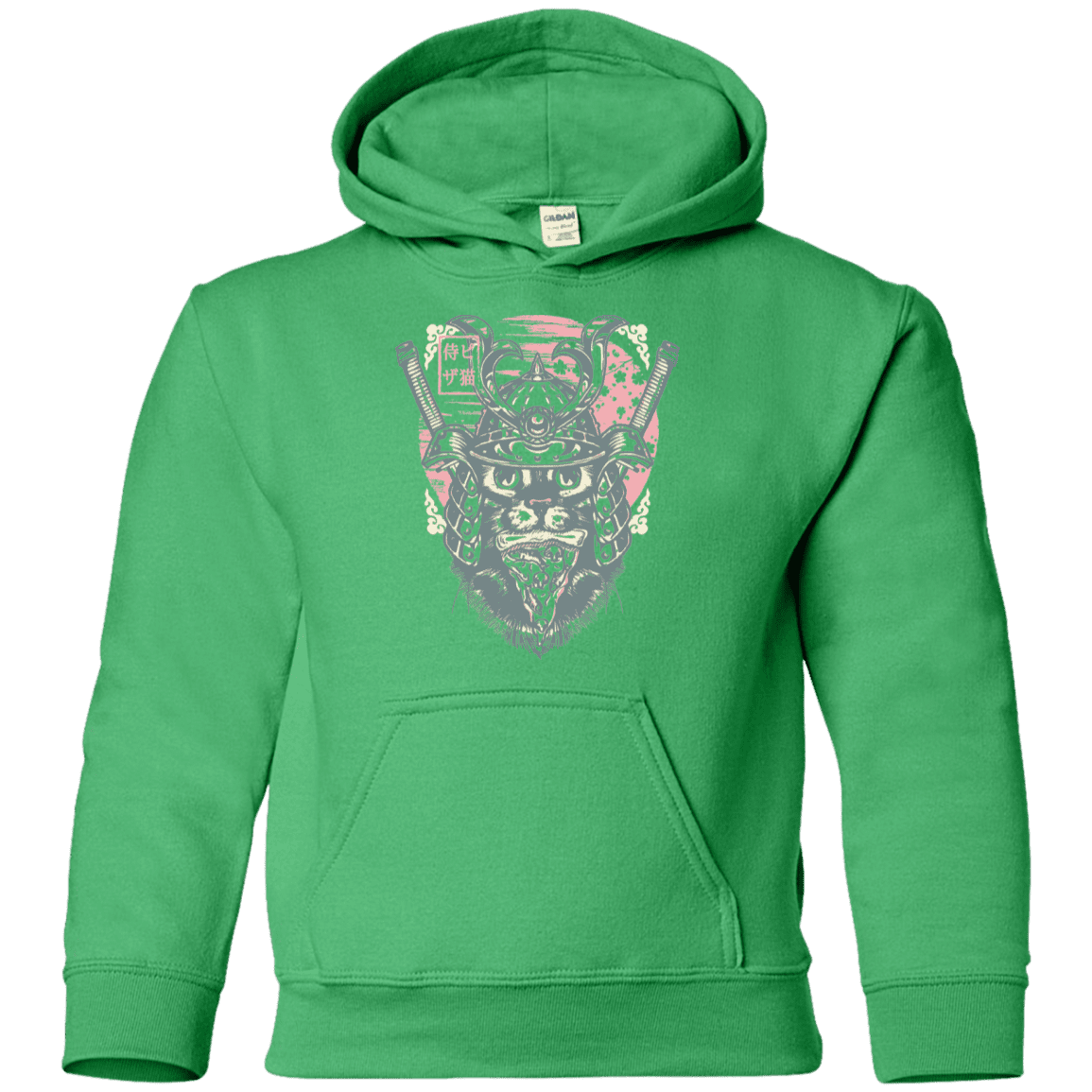 Sweatshirts Irish Green / YS Samurai Pizza Cat Youth Hoodie