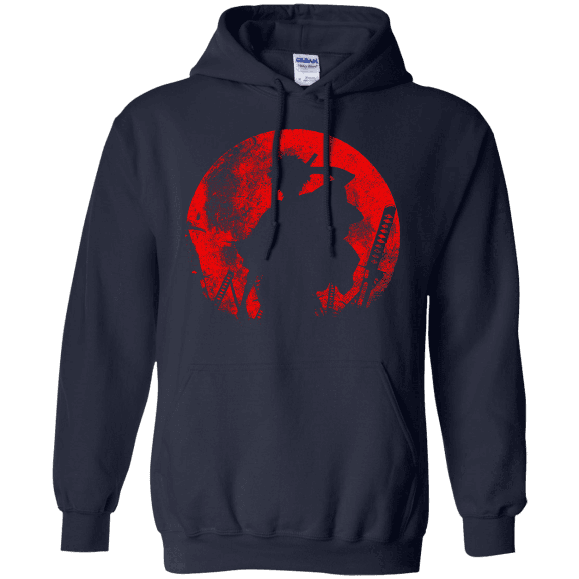 Sweatshirts Navy / S Samurai Swords Pullover Hoodie