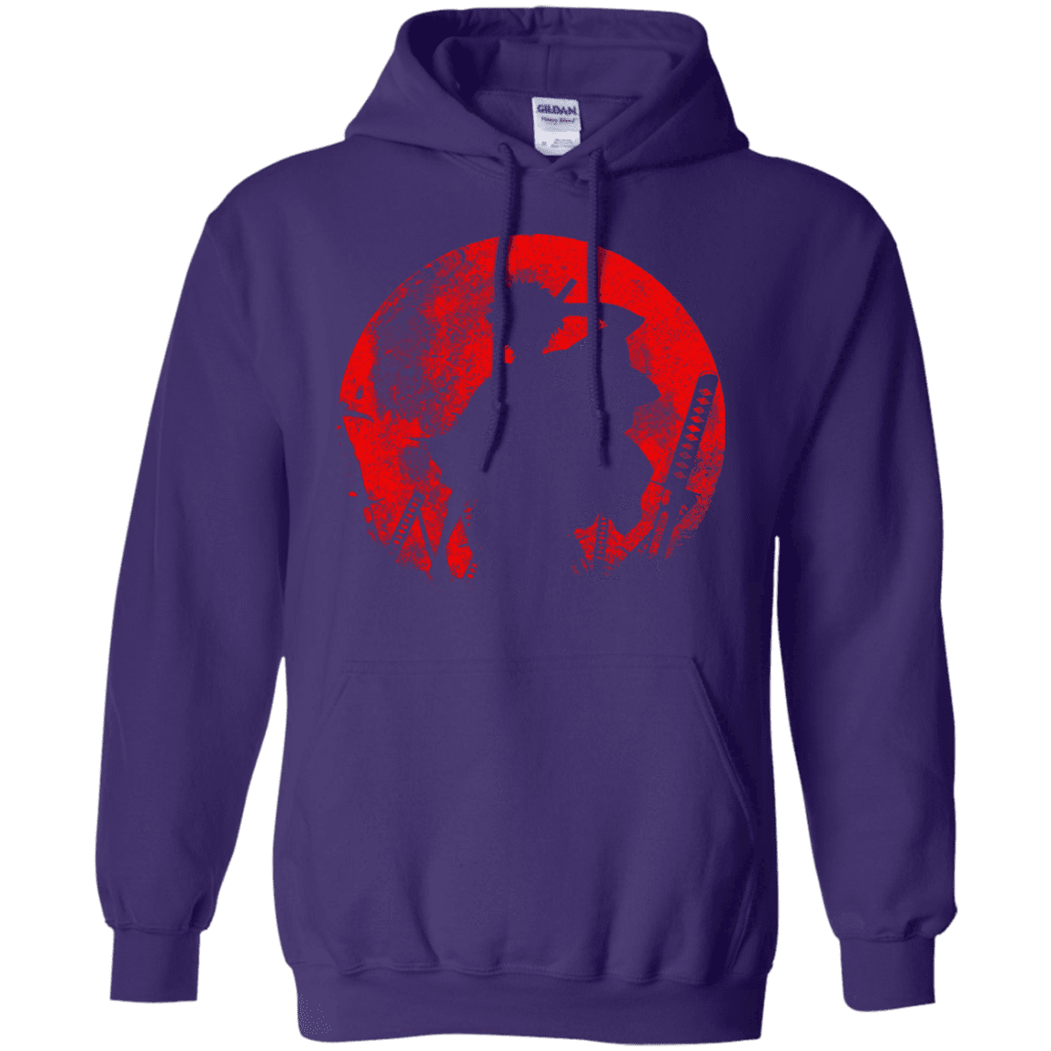 Sweatshirts Purple / S Samurai Swords Pullover Hoodie