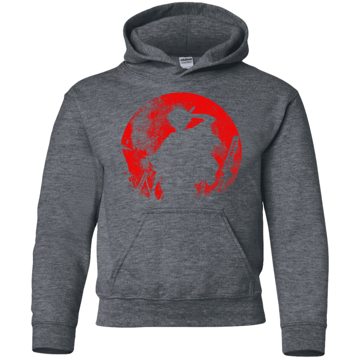 Sweatshirts Dark Heather / YS Samurai Swords Youth Hoodie