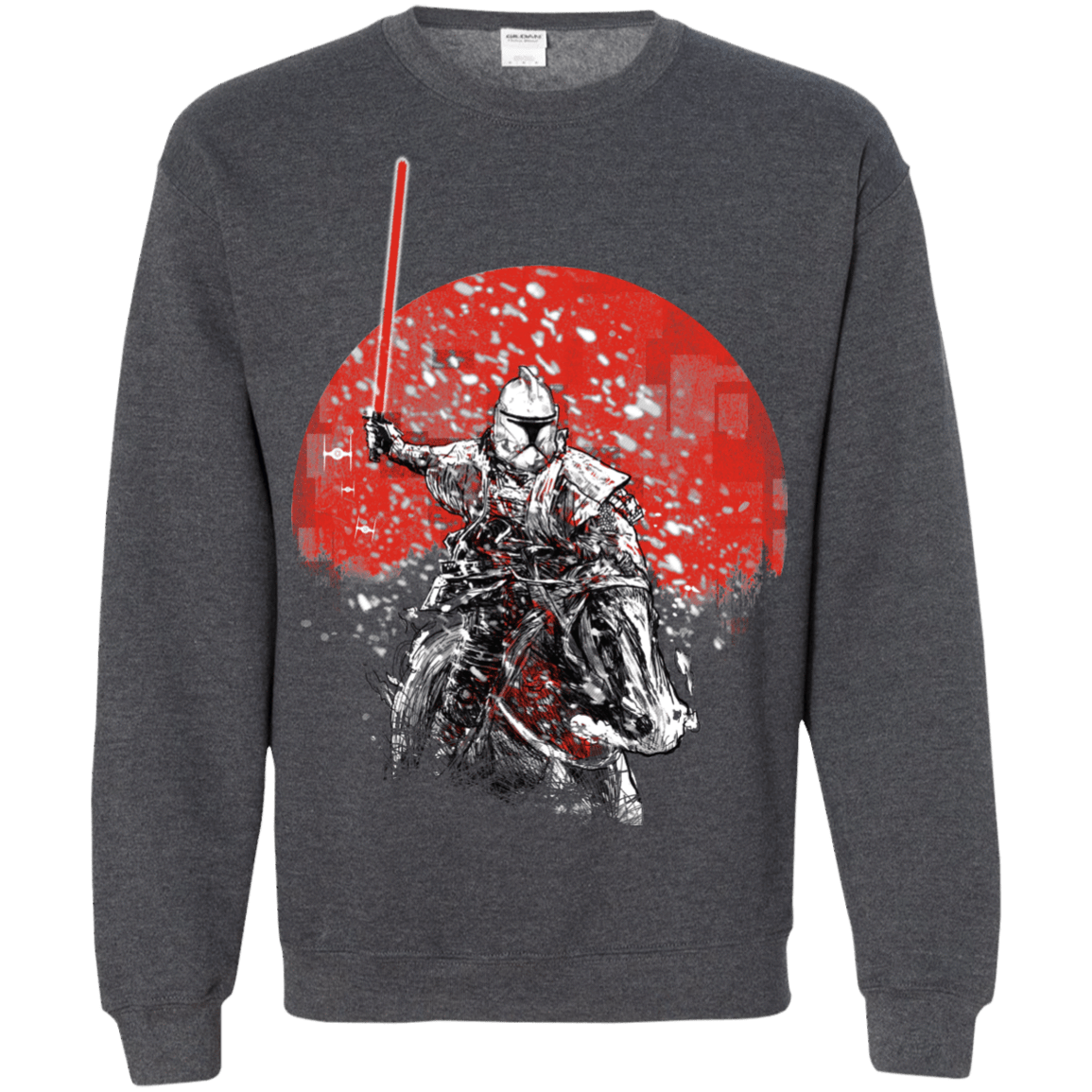 Sweatshirts Dark Heather / S Samurai Trooper Crewneck Sweatshirt