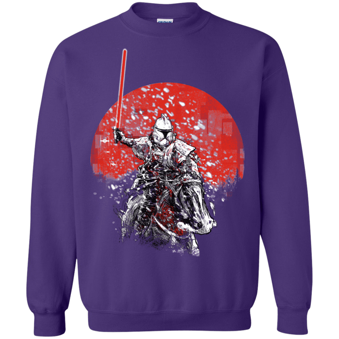 Sweatshirts Purple / S Samurai Trooper Crewneck Sweatshirt