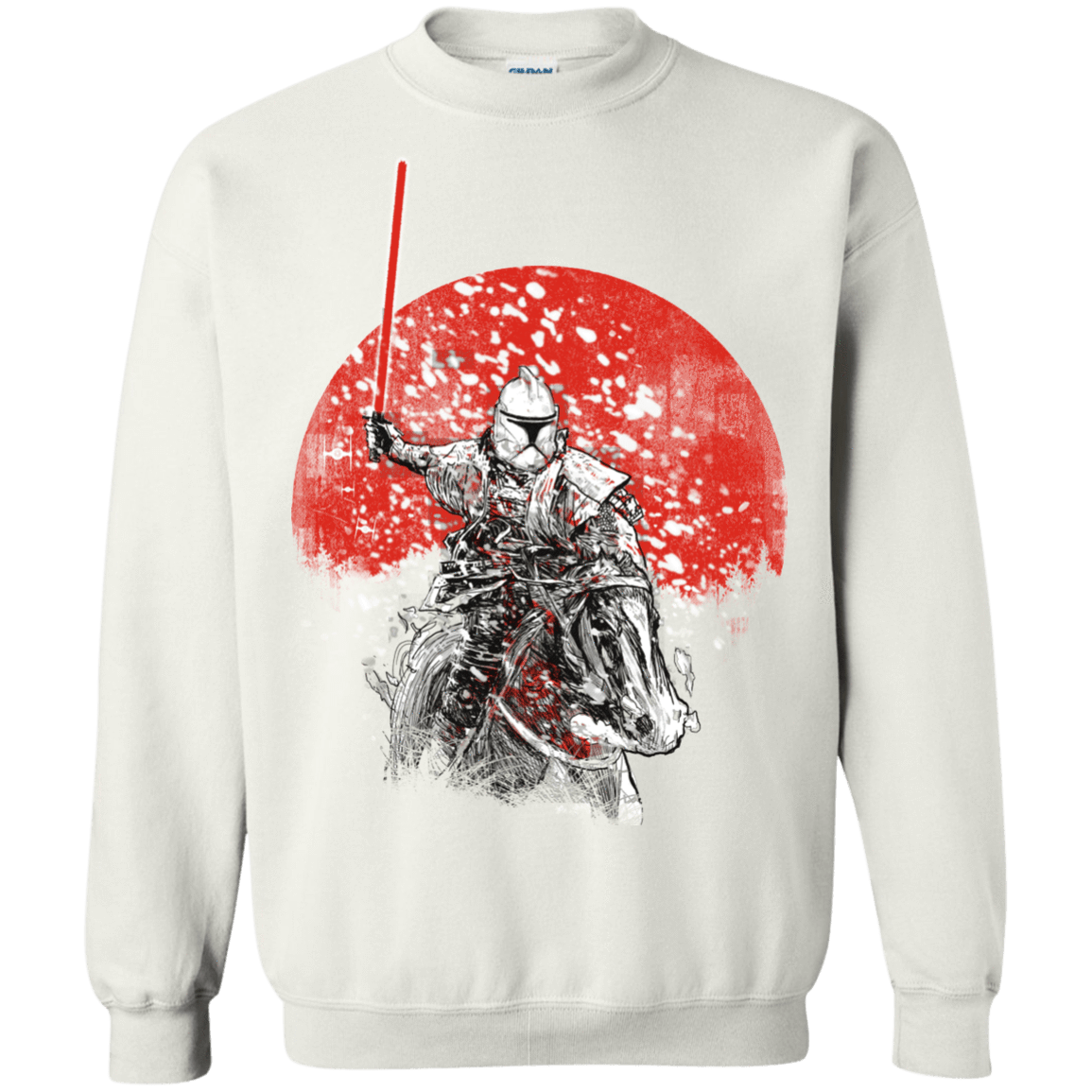 Sweatshirts White / S Samurai Trooper Crewneck Sweatshirt