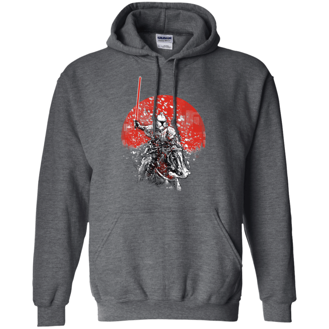 Sweatshirts Dark Heather / S Samurai Trooper Pullover Hoodie