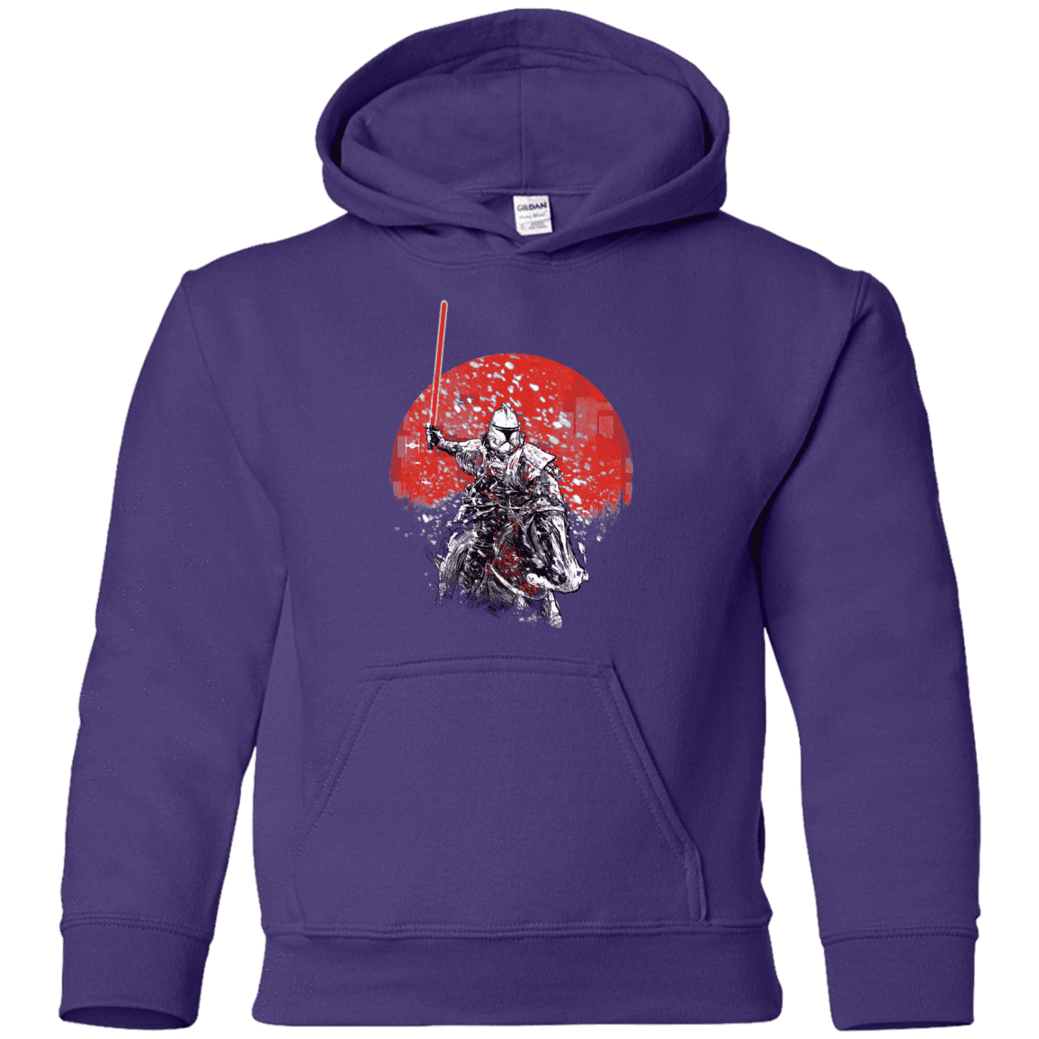 Sweatshirts Purple / YS Samurai Trooper Youth Hoodie