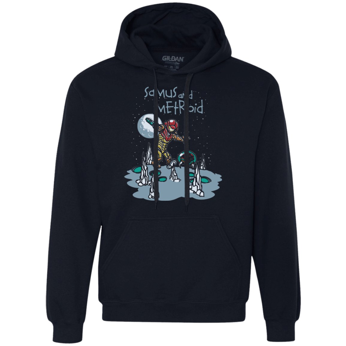 Sweatshirts Navy / Small Samus and Metroid Premium Fleece Hoodie