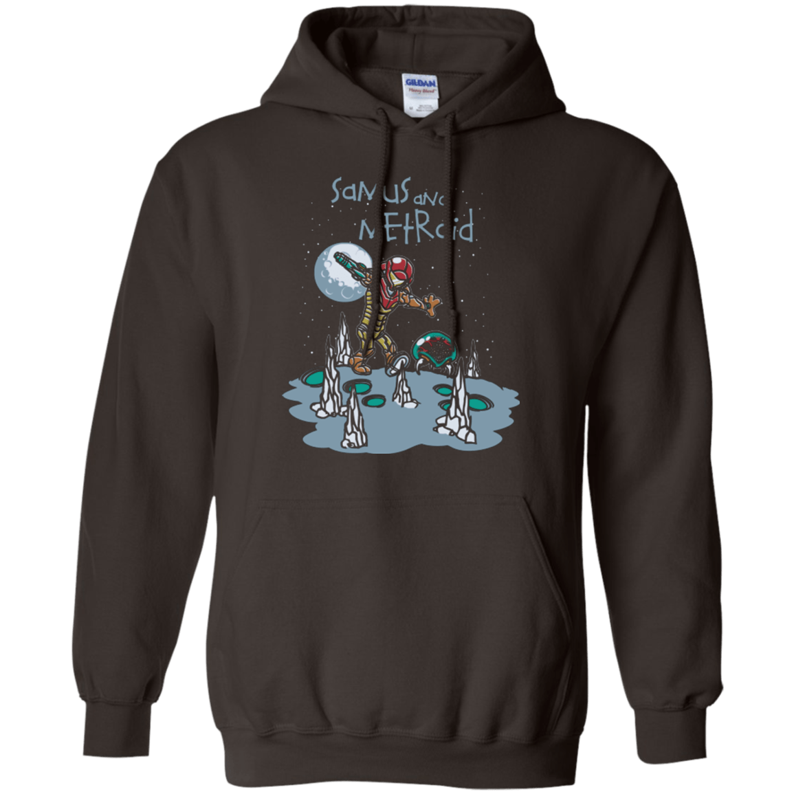 Sweatshirts Dark Chocolate / Small Samus and Metroid Pullover Hoodie
