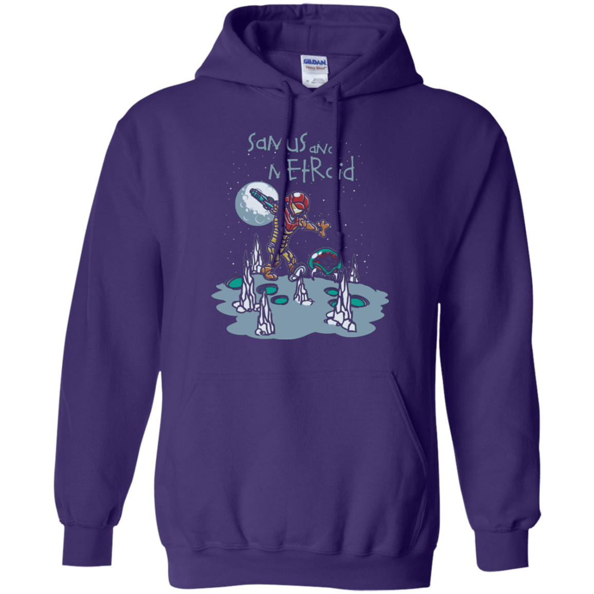 Sweatshirts Purple / Small Samus and Metroid Pullover Hoodie