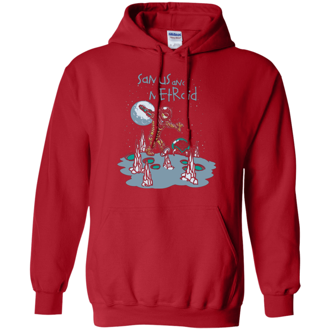 Sweatshirts Red / Small Samus and Metroid Pullover Hoodie