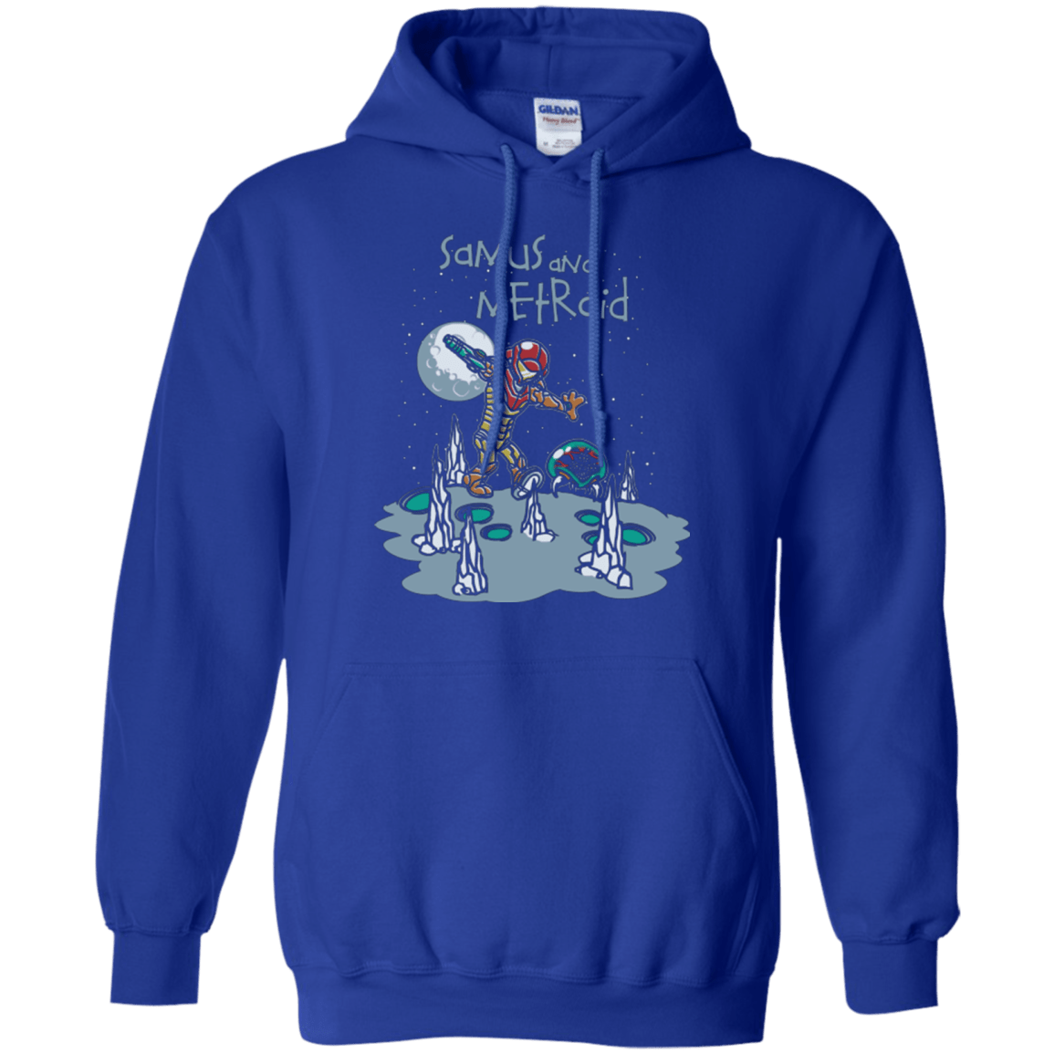 Sweatshirts Royal / Small Samus and Metroid Pullover Hoodie