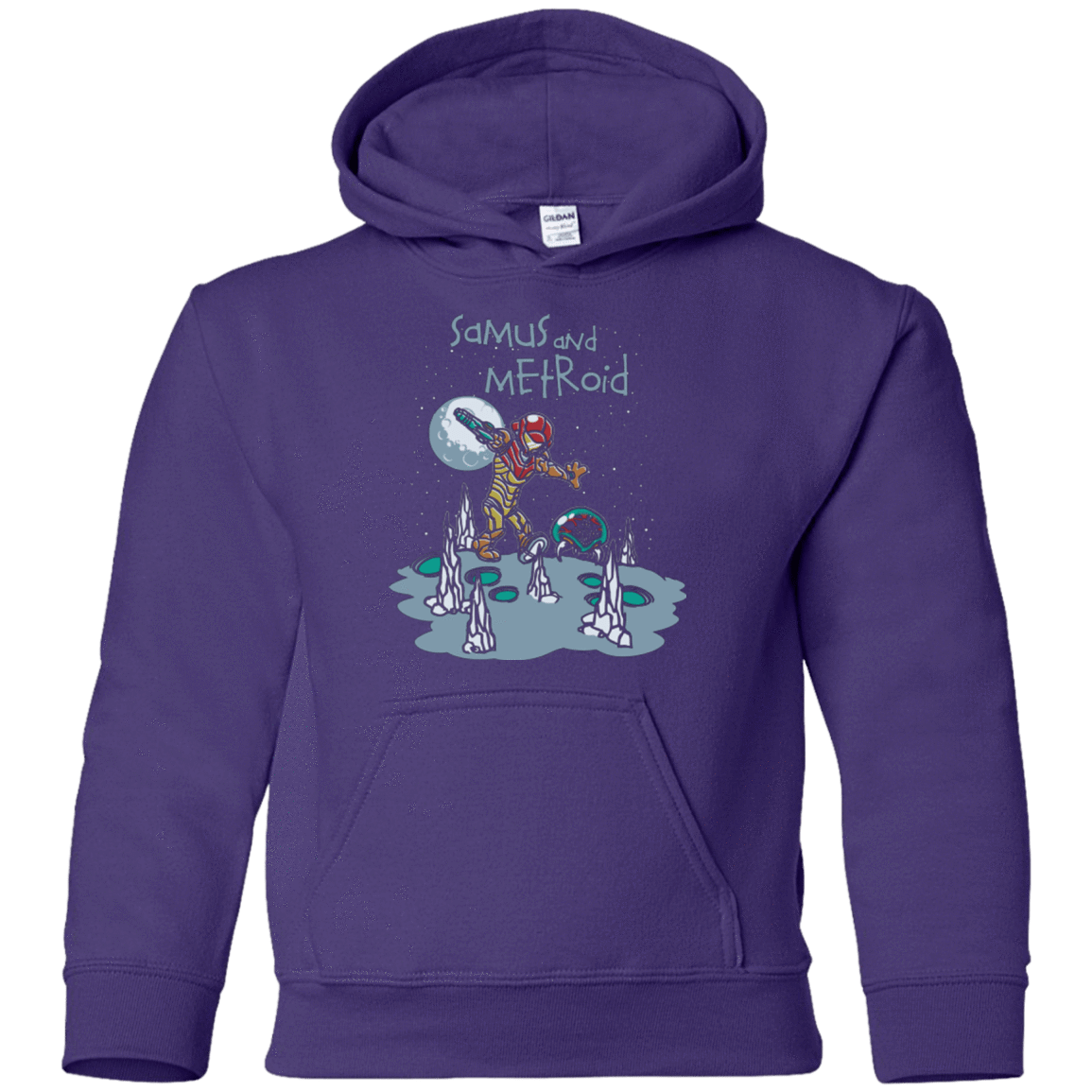 Sweatshirts Purple / YS Samus and Metroid Youth Hoodie