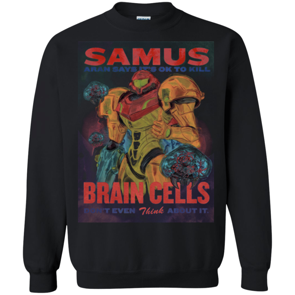 Sweatshirts Black / Small Samus Aran Propaganda Crewneck Sweatshirt