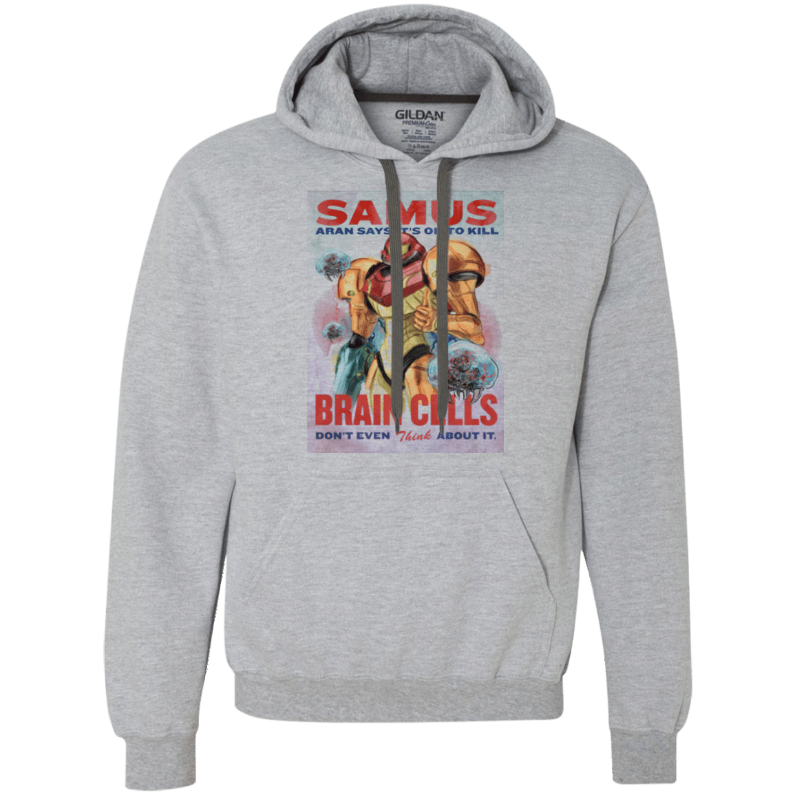 Sweatshirts Sport Grey / Small Samus Aran Propaganda Premium Fleece Hoodie