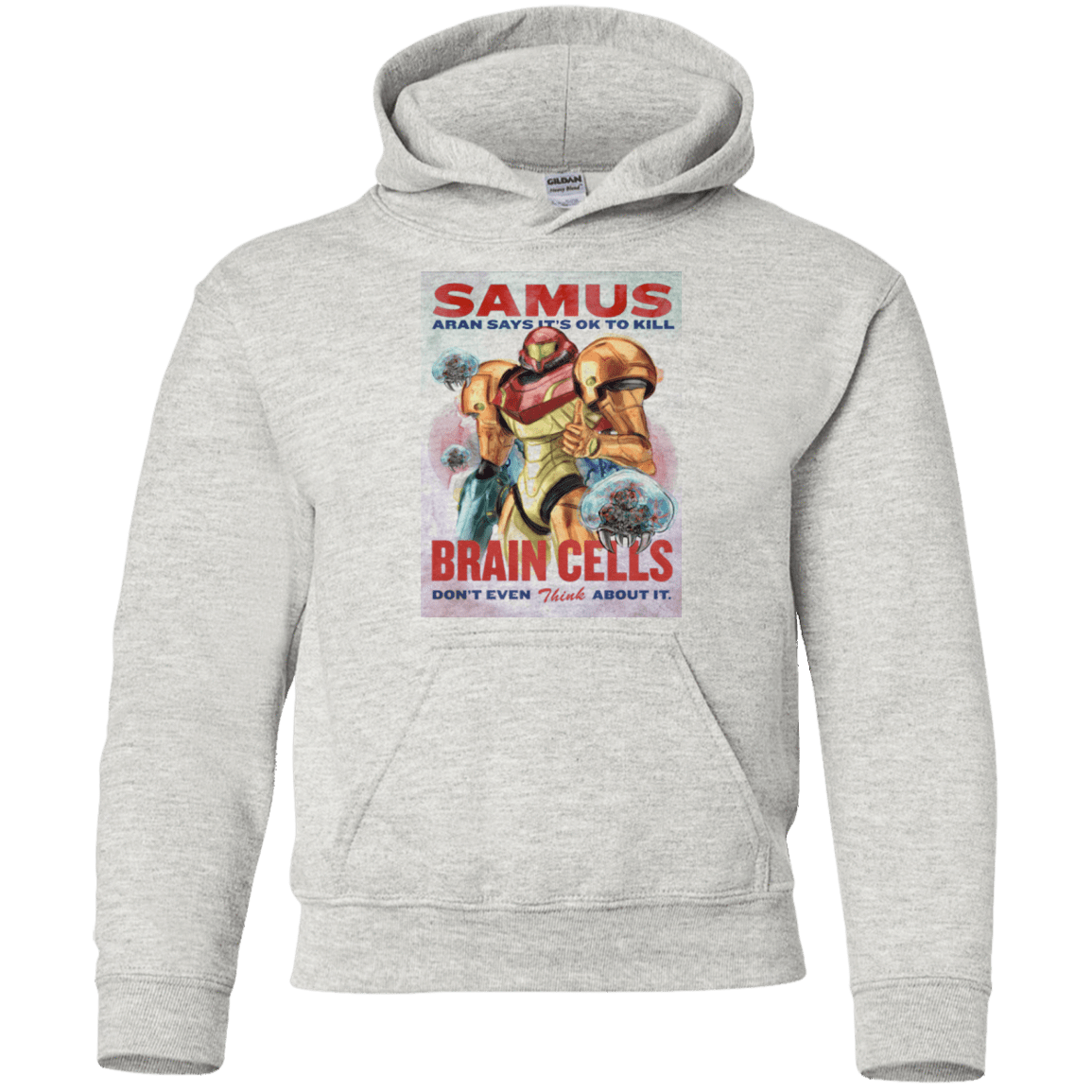 Sweatshirts Ash / YS Samus Aran Propaganda Youth Hoodie